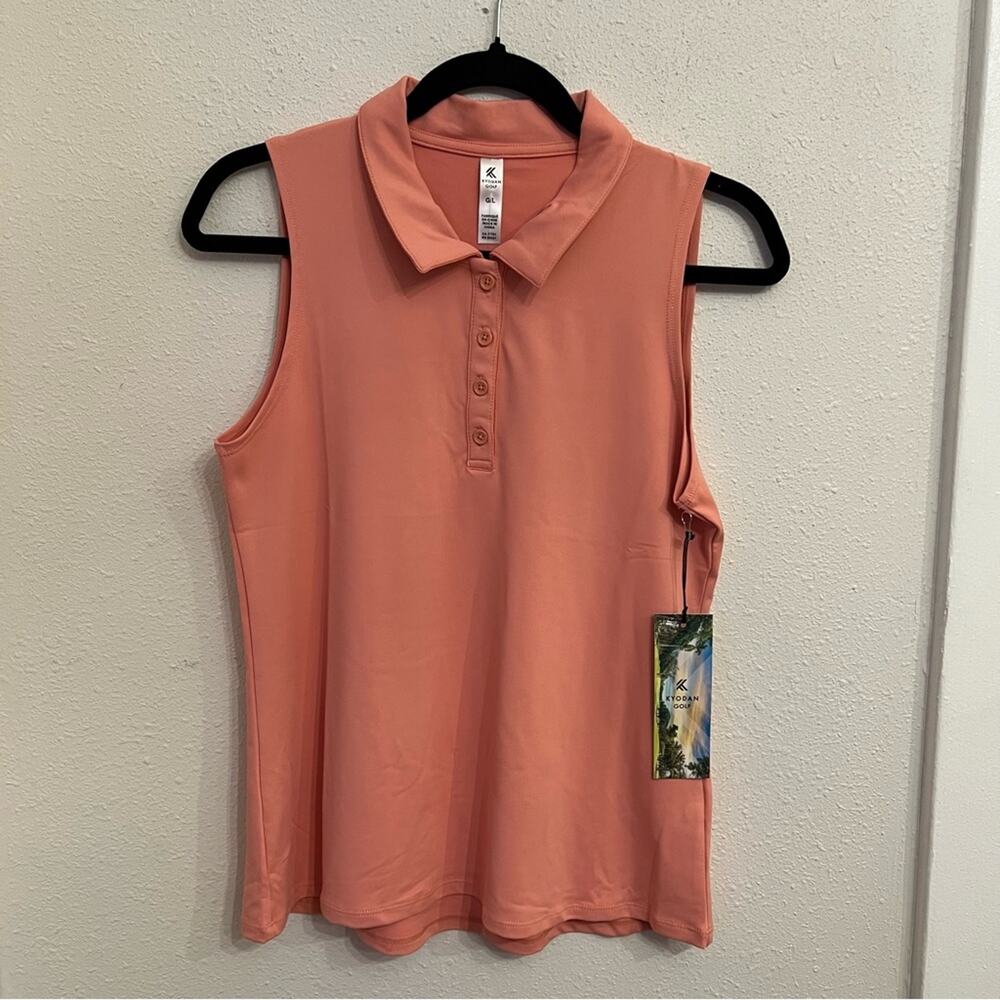 New Kyodan Golf Tank Coral Orange Peach Womens size S